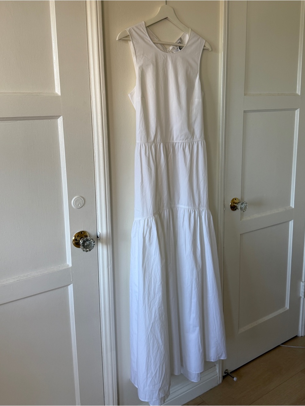 COS White Tiered Maxi Dress with Back Cutout - Picture 5 of 10
